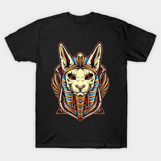 Cat Anubis T-Shirt by InksyndromeArtwork